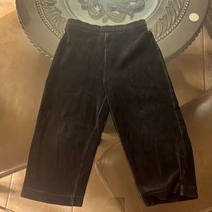 Girl's Talbot's Velour Pants (2) in black